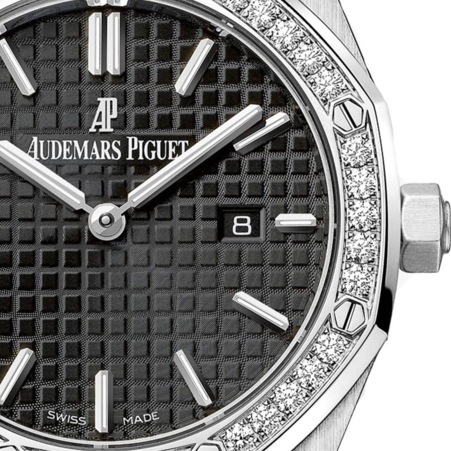 Audemars Piguet Royal Oak Black Dial Ladies Watch - Image 3