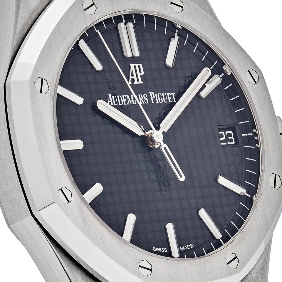 Audemars Piguet Royal Oak Black Dial Stainless Steel Watch - Image 4