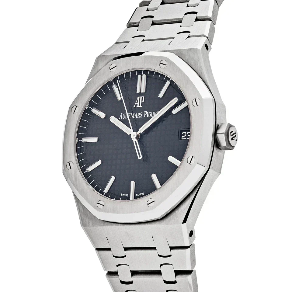 Audemars Piguet Royal Oak Black Dial Stainless Steel Watch - Image 5
