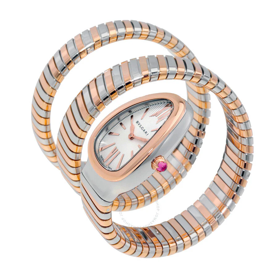 Serpenti Tubogas Silver Opaline Dial Quartz Ladies Watch - Image 6