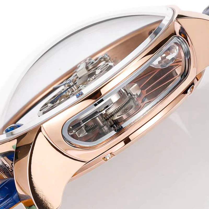 Jacob & Co Diamond-Encrusted Tourbillon Mechanical Wristwatch With Luxury Watchbox 47mm - Image 9