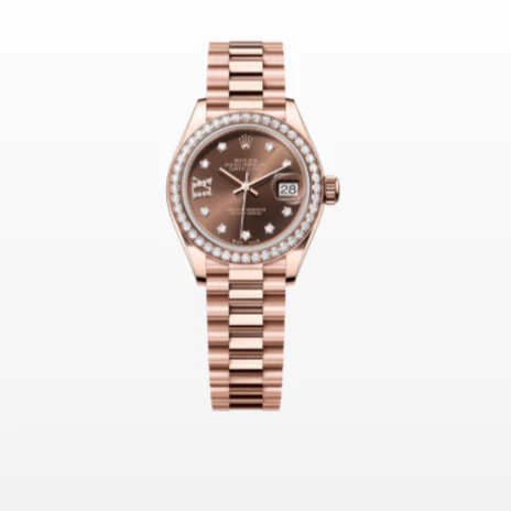 Rolex Lady-Datejust Oyster, Everose Gold and Diamonds - Image 2