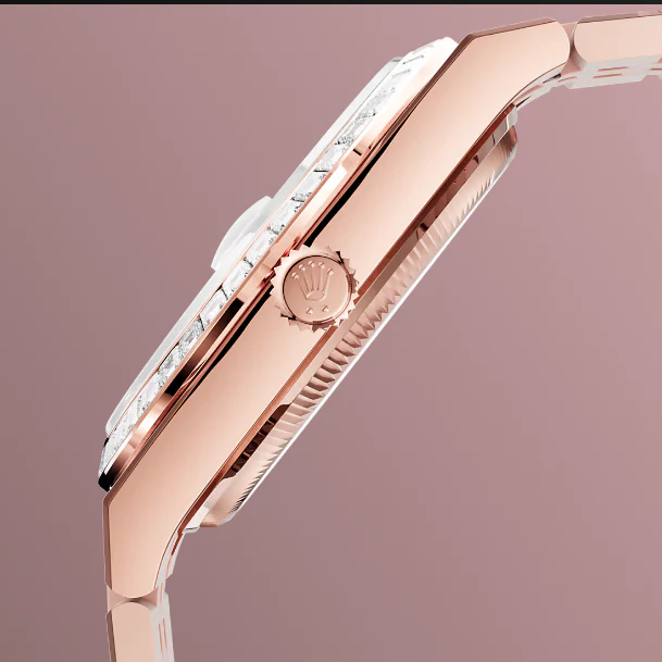 Rolex Land-Dweller 40 Oyster, 40 mm, Everose Gold and Diamonds - Image 4