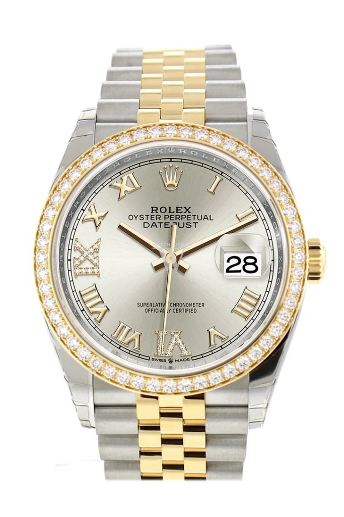 Rolex Datejust 36,  Steel Yellow Gold Diamond Ladies Watch - Image 5