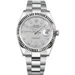 Rolex Silver White Gold Stainless Steel Datejust 126334 Automatic Men's Wristwatch 41MM - Image 5