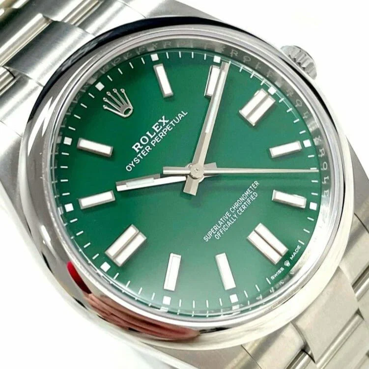 Rolex Oyster Perpetual Green 41mm - Image 2