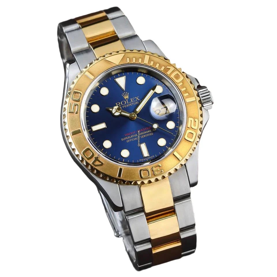 Rolex Yachtmaster Steel Yellow Gold Blue Dial Men's Watch 16623 - Image 7